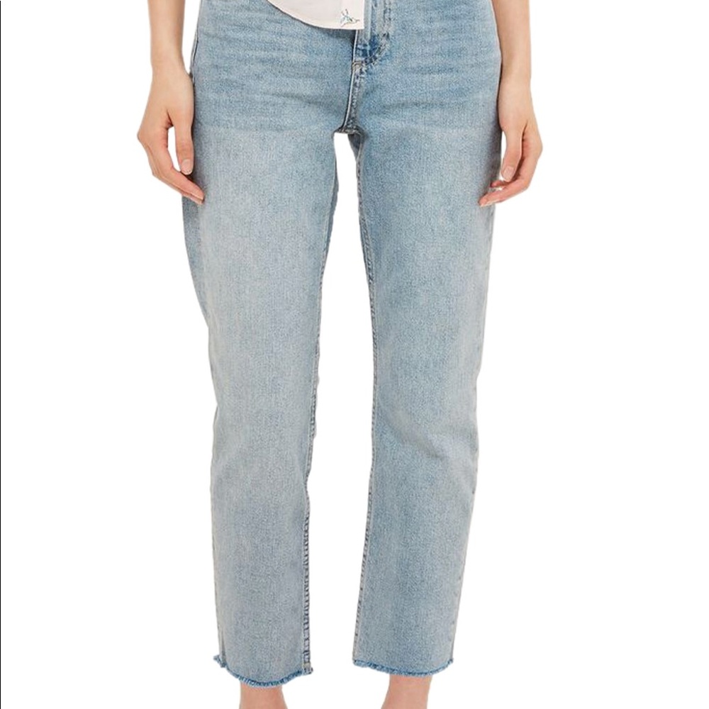 Topshop Petite Straight Leg Jeans